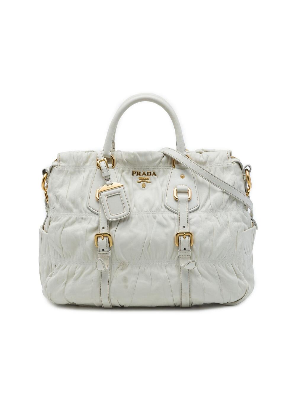 Prada Nappa Gaufre Satchel Pre-Loved #361657P73B